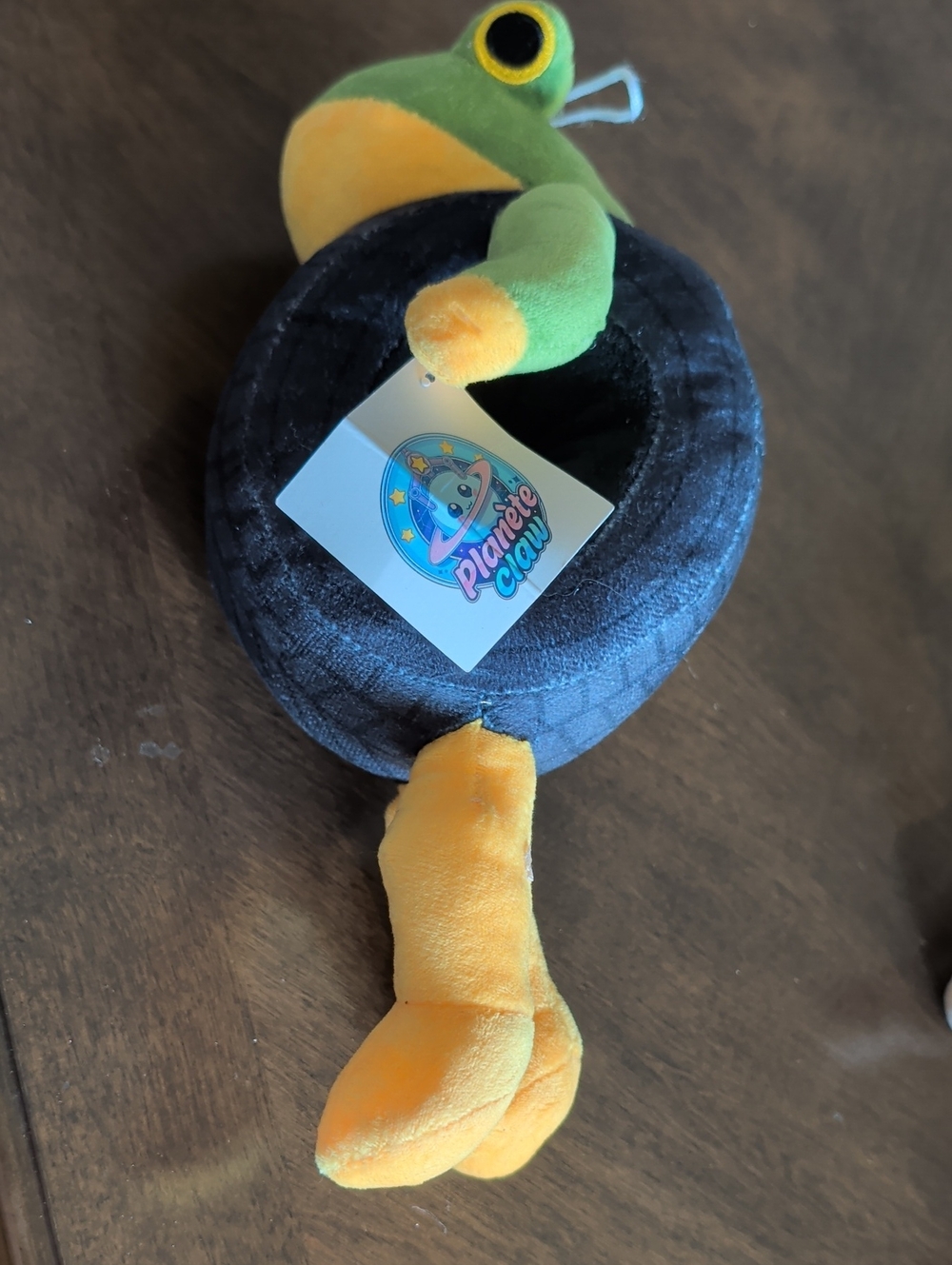 Free: Planet Crew Plush Frog in Black Donut